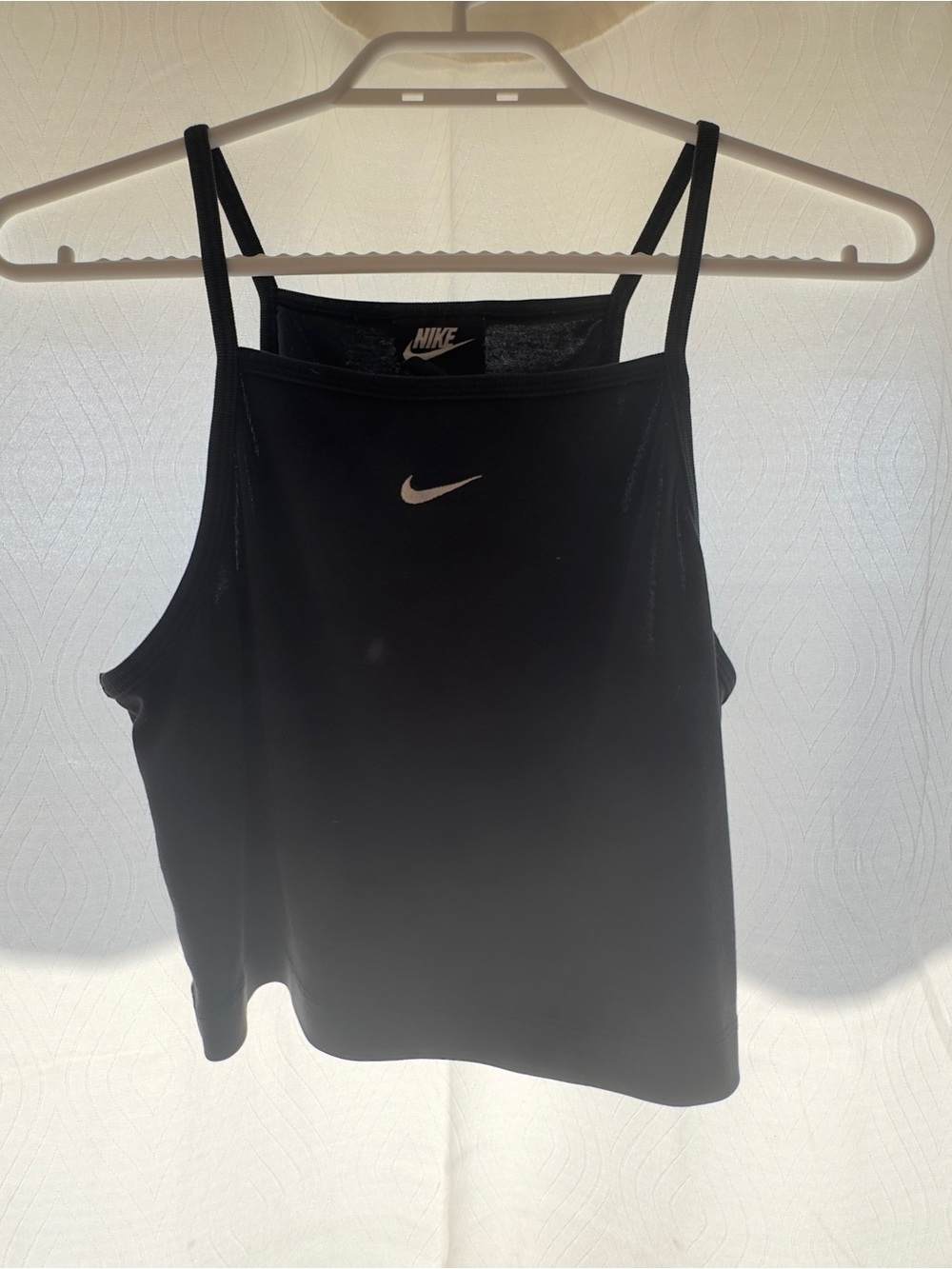 Nike Black Tank Top with White Swoosh